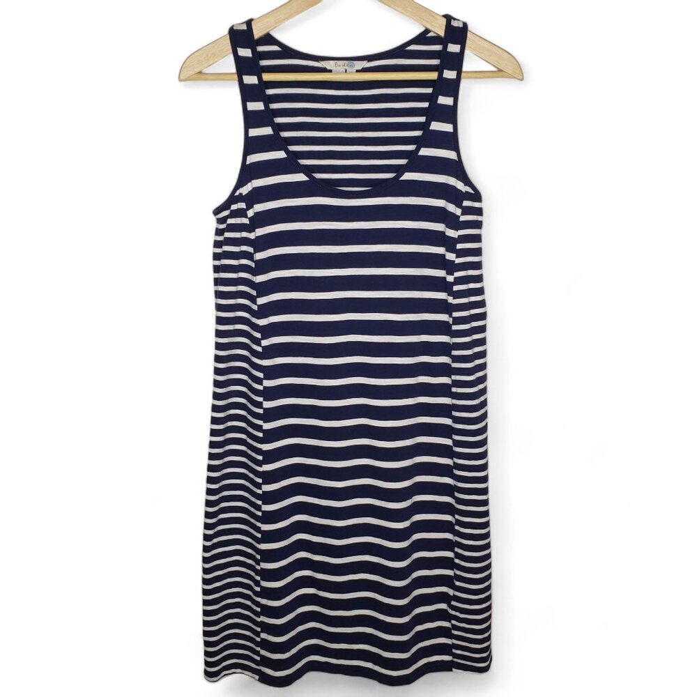 Boden Dress Women's Nautical Stripe Sleeveless Tank Scoop Neck Cotton Midi 2R